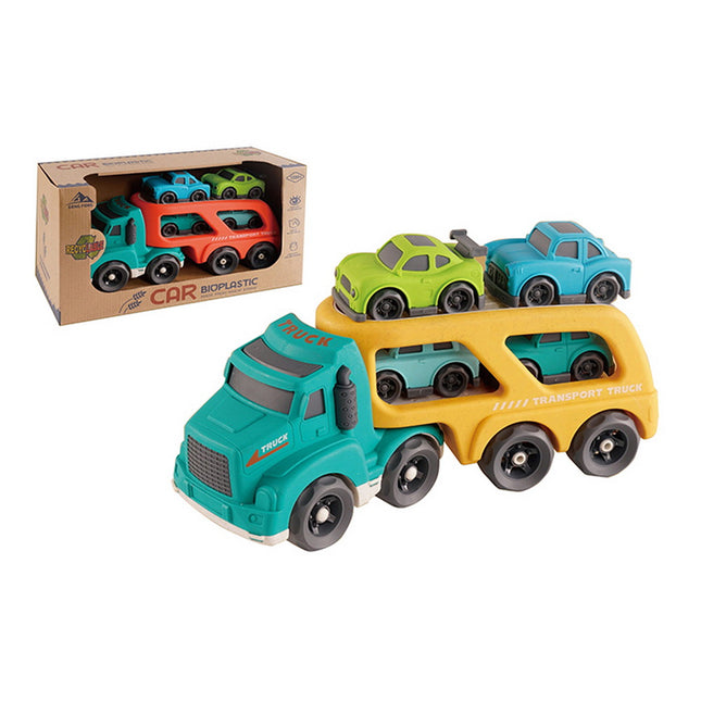 CAMION TRANSPORTA 4 AUTITOS MUSICAL