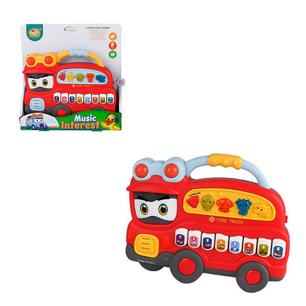 PIANO INFANTIL CAMION BOMBERO