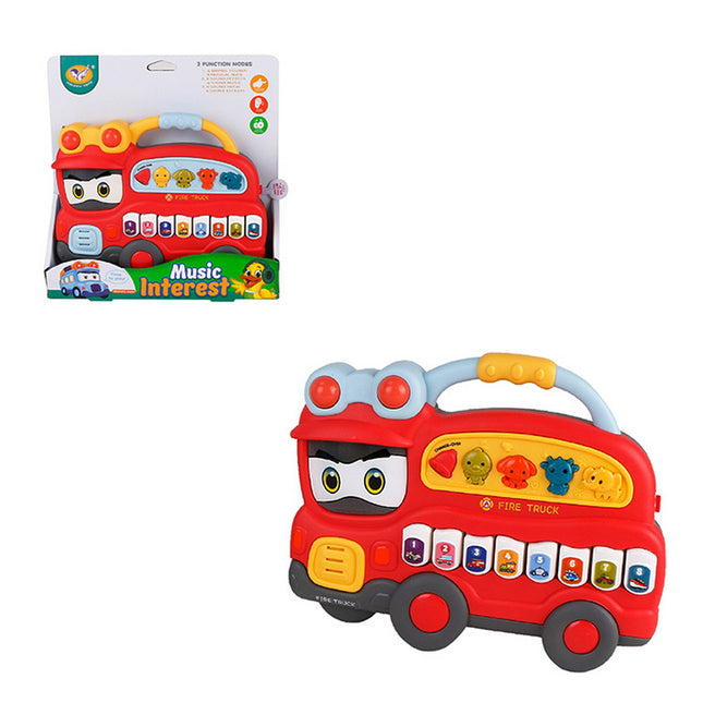 PIANO INFANTIL CAMION BOMBERO