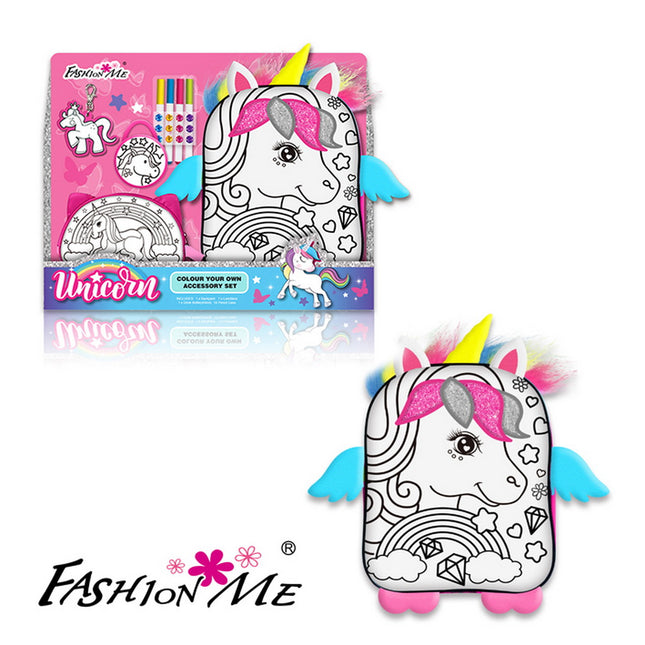 MOCHILA UNICORNIO PARA COLOREAR
