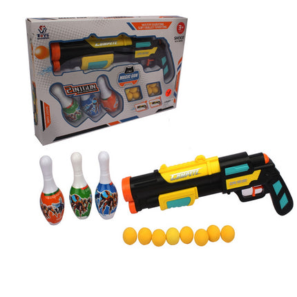 PISTOLA LANZA PELOTITAS CON PALITROQUES