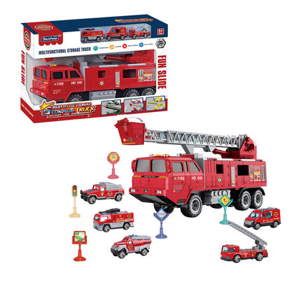 CARRO BOMBA CON VEHICULOS RESCATE