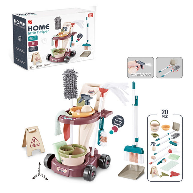 CARRITO SET LIMPIEZA 20 PZAS.