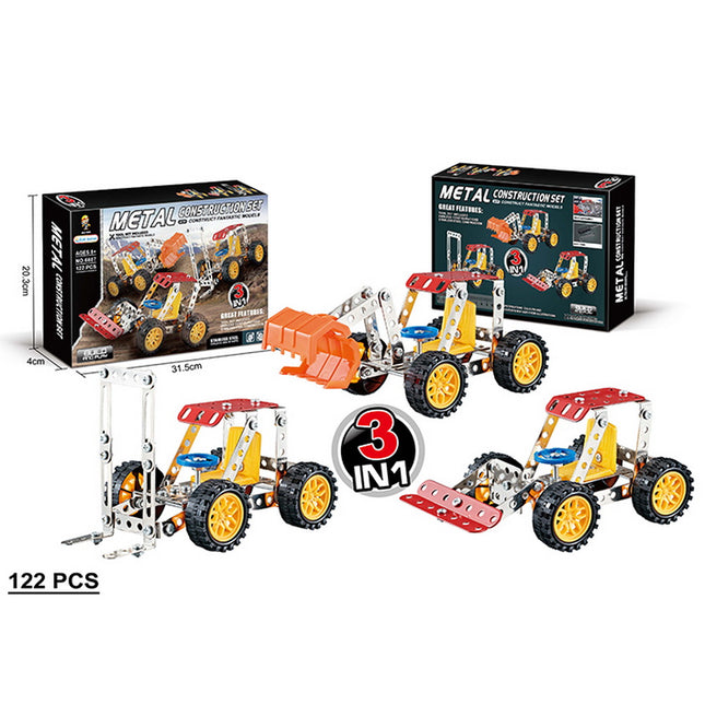 MECANO METALICO 3 EN 1 122 PZAS.