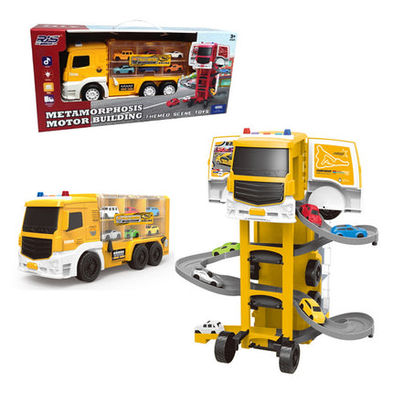 CAMION PARKING CON VEHICULOS