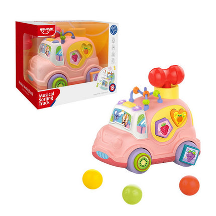 AUTO PINK CON ENCAJE MUSICAL