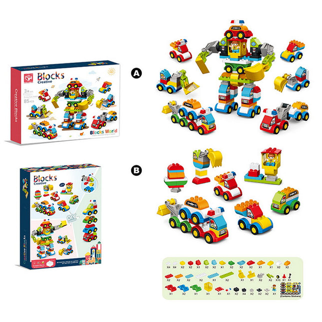 BLOQUES ARMAR AUTO ROBOT 85 PZAS.