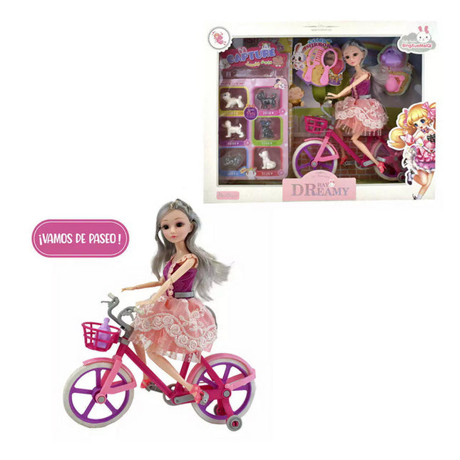 MU„ECA EN BICICLETA