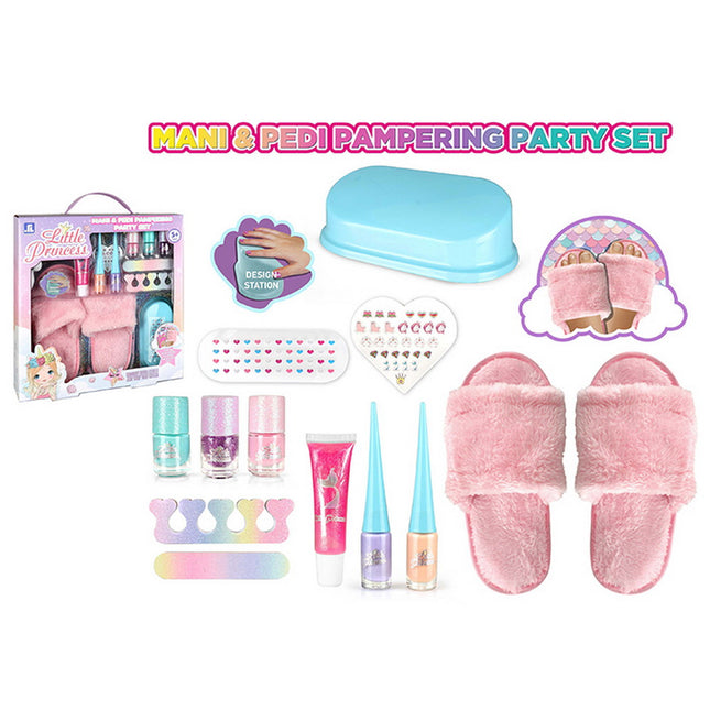 SET MAQUILLAJE Y PANTUFLAS
