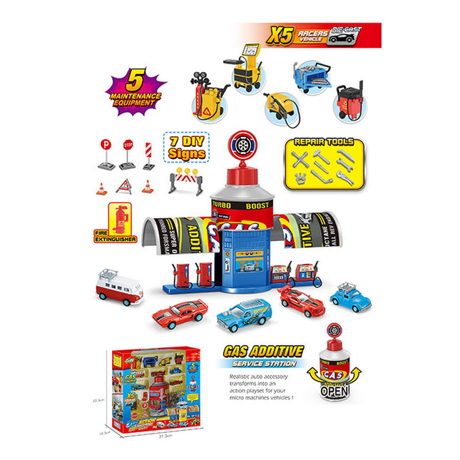 MINI ESTACION DE SERVICIOS 5 VEHICULOS