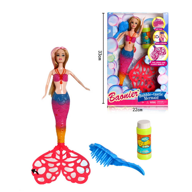 MU„ECA SIRENA BURBUJAS