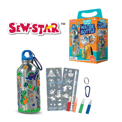 BOTELLA AGUA PARA DECORAR DINO