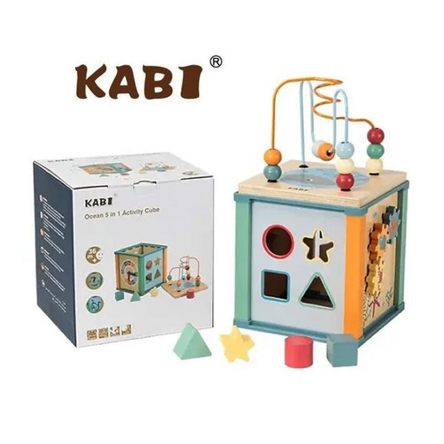 CUBO DIDACTICO MADERA 5 EN 1
