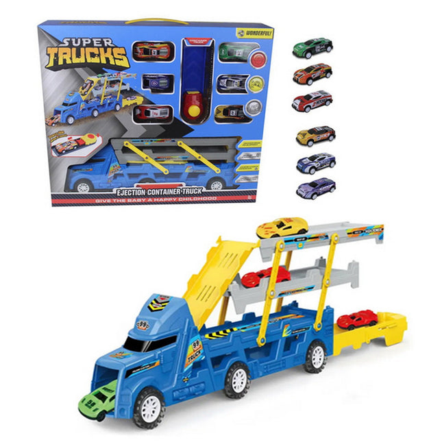 CAMION TRANSPORTA AUTO Y LANZADOR CON VEHICULOS  A