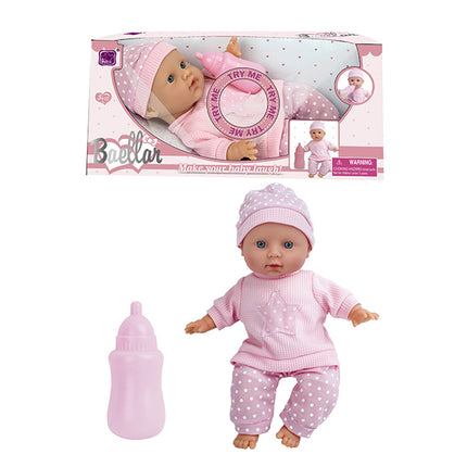 BEBE CON  MAMADERA