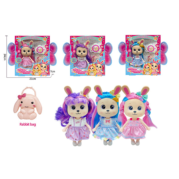 MUÑECA CONEJITO RAINBOW