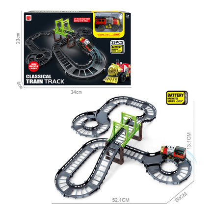 PISTA CON VAGON TREN CLASICO