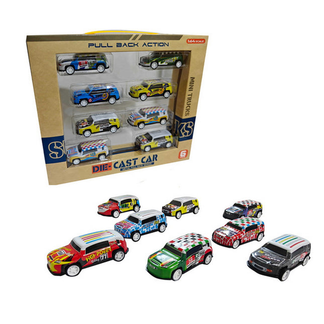 SET 8 VEHICULOS METALICO
