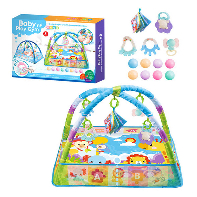 GIMNASIO ALFOMBRA CON PISCINA Y PELOTITAS