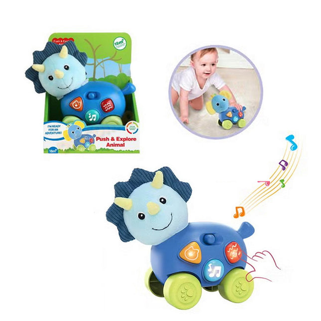 DINO MUSICAL DIDACTICO LUCES Y SONIDOS