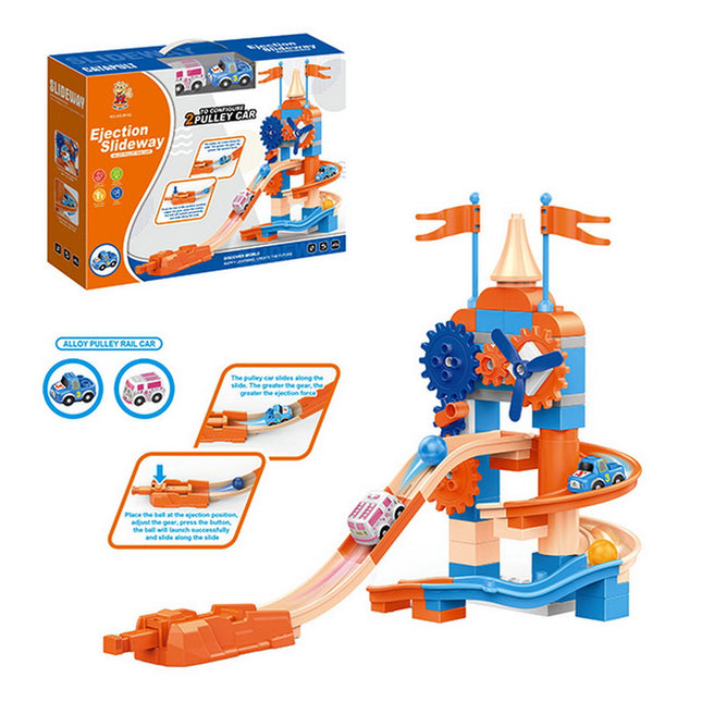 BLOQUES TOBOGAN CON VEHICULOS