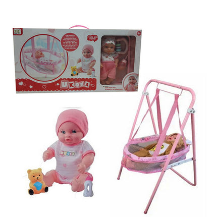 MUÑECA CON COLUMPIO MOISES