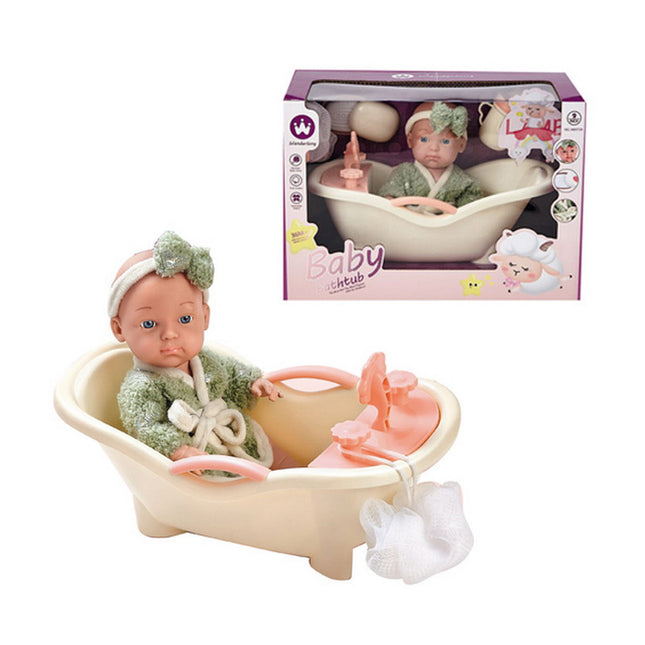 MUÑECA CON BAÑERA