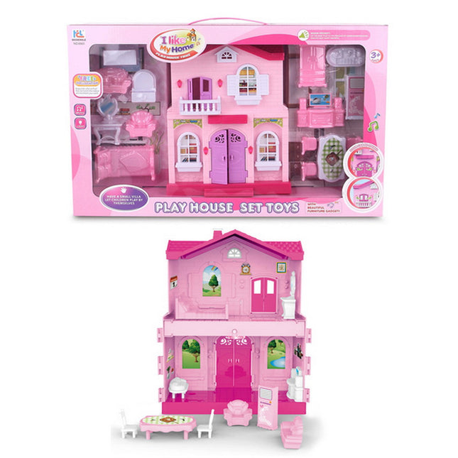 CASA MUÑECAS CON ACCESORIOS  A