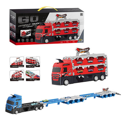 CAMION MALETA TRANSPORTA AUTO RED