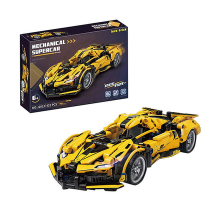 BLOQUES PARA ARMAR AUTO CARRERA 422 PCS.