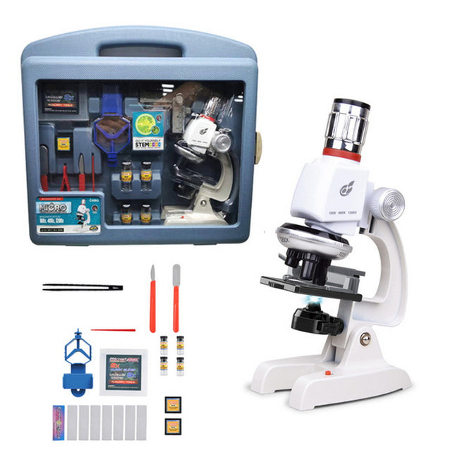 MICROSCOPIO METAL CON MALETA