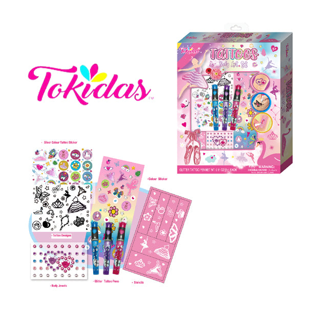 SET DE TATUAJES CON GLITTER  A