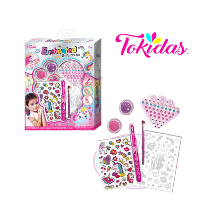 SET DE TATUAJES CON GLITTER  B