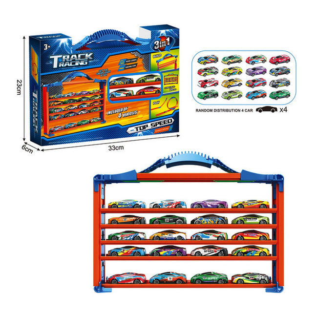 MALETA AUTOS Y PISTA CARRERA