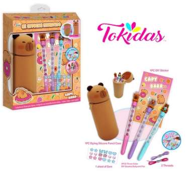 Set Capybara Estuche con Lapices y Accesorios