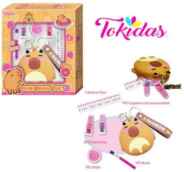 Set Capybara Mini Arte Uñas