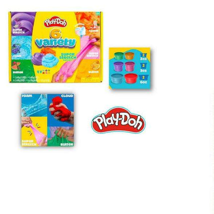 Play-Doh Slime 6 Potes Diferentes Texturas