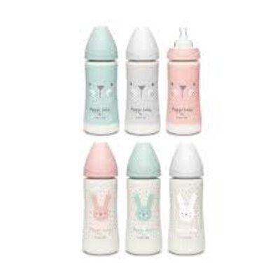 MAMADERA 360 ML TETINA REDONDA SILICONA PREMIUM PINK