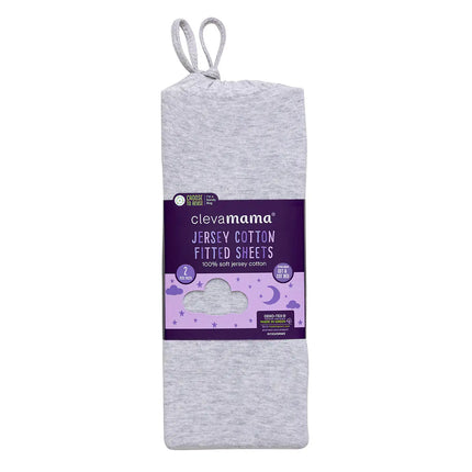 Pack 2 Sábanas Bajeras Algodón 72x140x17 cm - GRIS