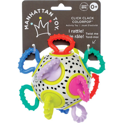 Juguete Sensorial Click Clack Colorpop Manhattan Toy