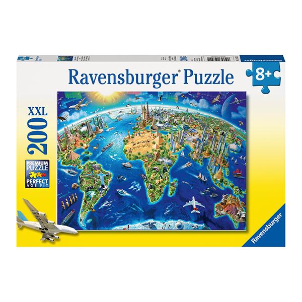 RAV 12722 World Landmarks Map 200