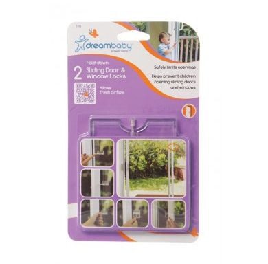 Pack de 2 seguros para ventanas y puertas corredizas