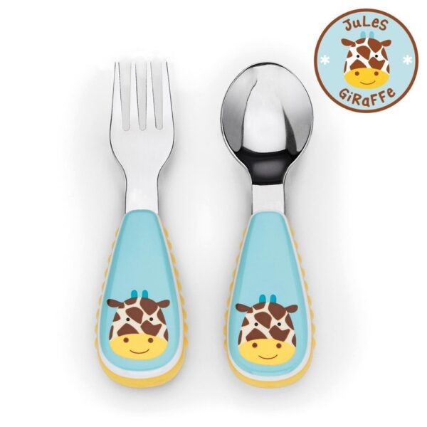 SET CUCHARA Y TENEDOR ZOO - GIRAFFE