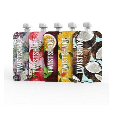 Bolsas Twistshake Squeeze Bags 220ml 5 uns Tropical