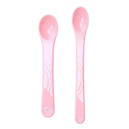 Cucharas rectas Twistshake 2 uns Gris Pastel