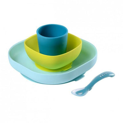 VAJILLA DE SILICONA VERDE