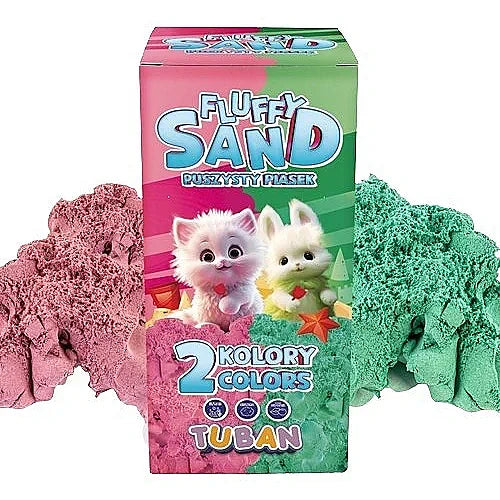 Set de Arena Fluffy Tuban - Rosa y Verde