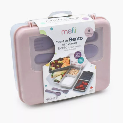 Lonchera Bento Box Con Cubiertos - Rosa