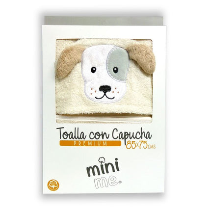 Toalla Capucha   85x75 cms Perro (beige)