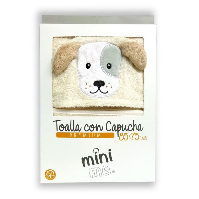 Toalla Capucha   85x75 cms Perro (beige)
